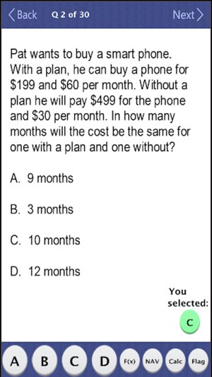 FL FAS Algebra I Practice Test(圖3)-速報App