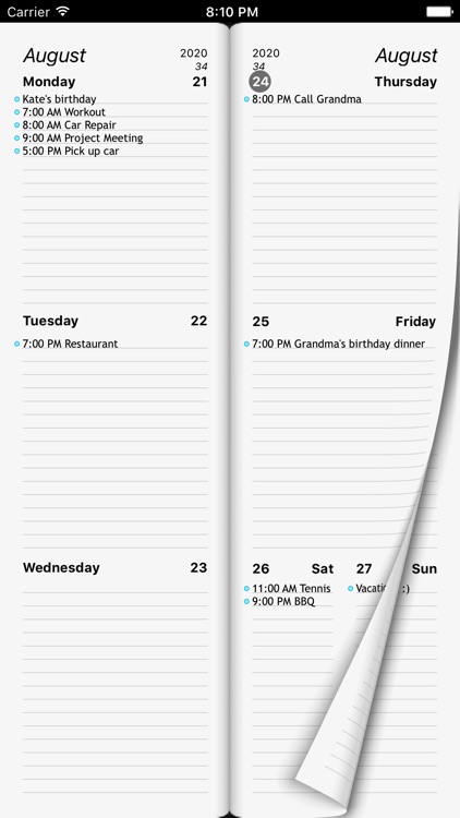 Week Agenda Ultimate