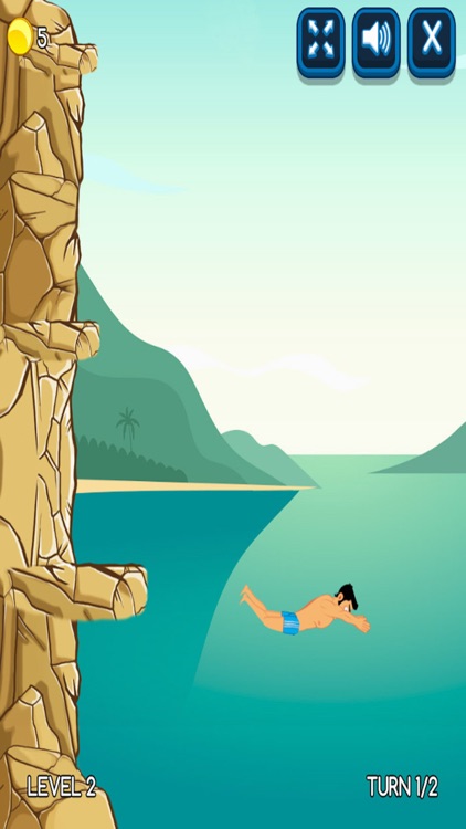 Cliff-Diving Swimming Game