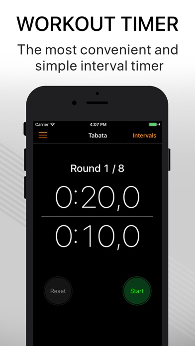 Workout Timer - tabata interval training timer for wod workout of the day PRO Screenshot 1