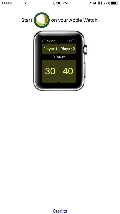 Tennis Watchcard