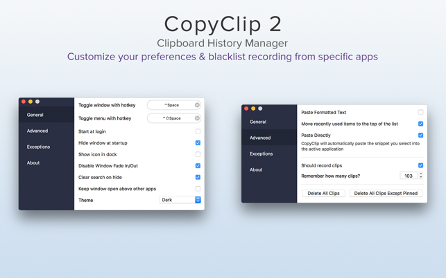 ‎CopyClip 2 - Clipboard Manager Screenshot