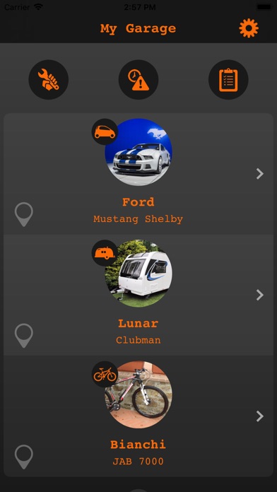 My Garage - Manage Vehicles Screenshots