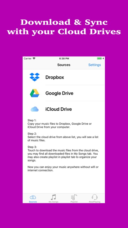 Music Drive:Cloud music player