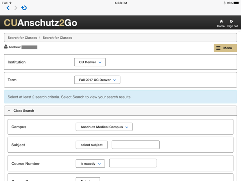 CUAnschutz2Go screenshot 4