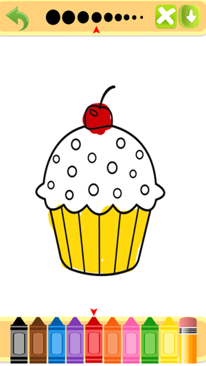 Cute Tasty Cupcakes Coloring Book Full(圖4)-速報App