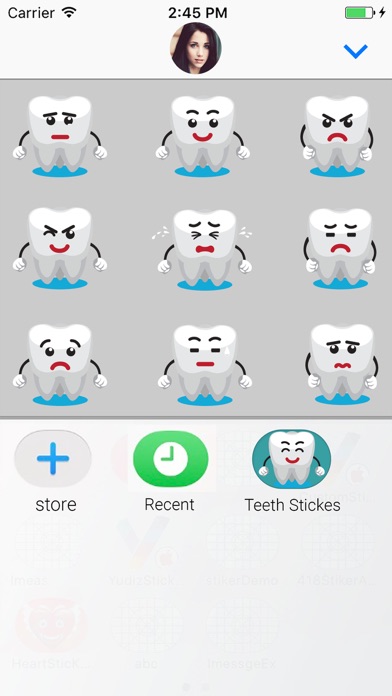 Teeth Cartoon Animated Sticker screenshot 4