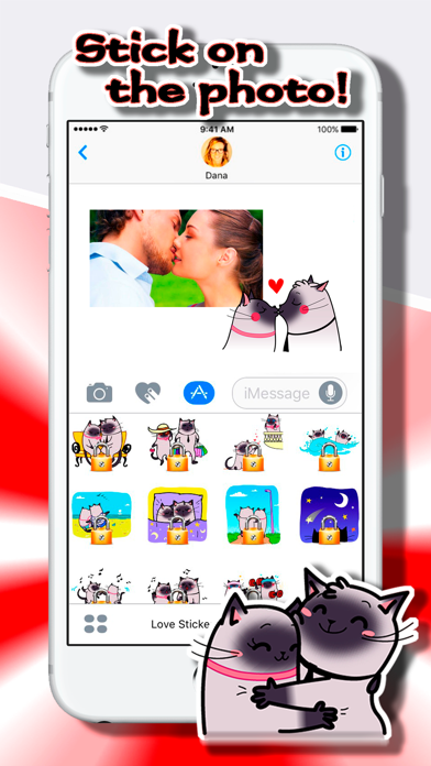 How to cancel & delete Love Stickers: Sweet Cats from iphone & ipad 4