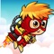 Cute Jet Boy Run Fruit  funny Game