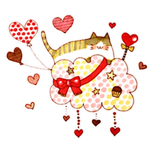 Colorful Dreams Of Cat Sticker icon