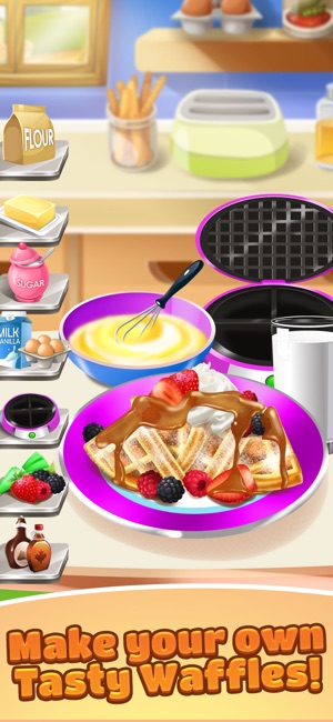 Waffle Food Maker Cooking Game(圖1)-速報App