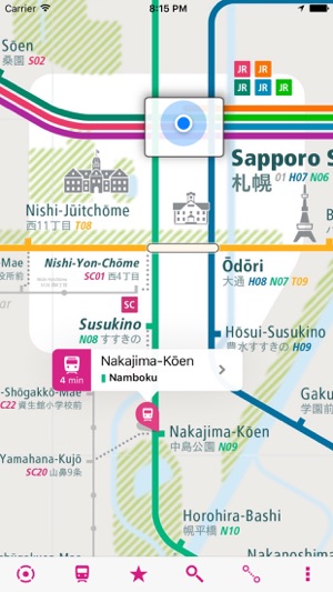 Sapporo Rail Map Lite