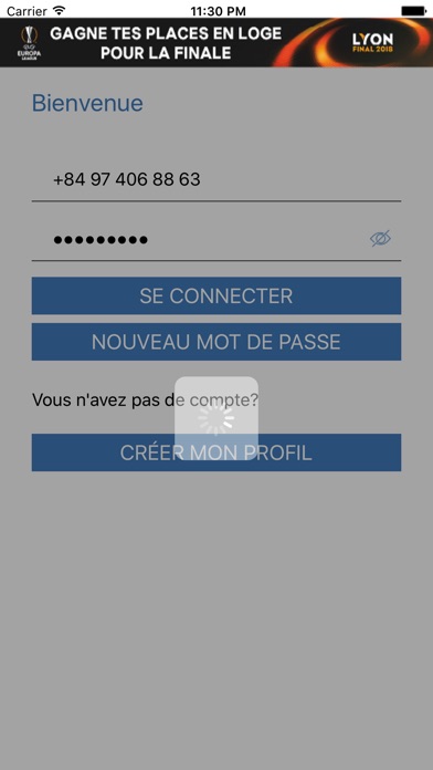 App OL Concours Loge screenshot 4