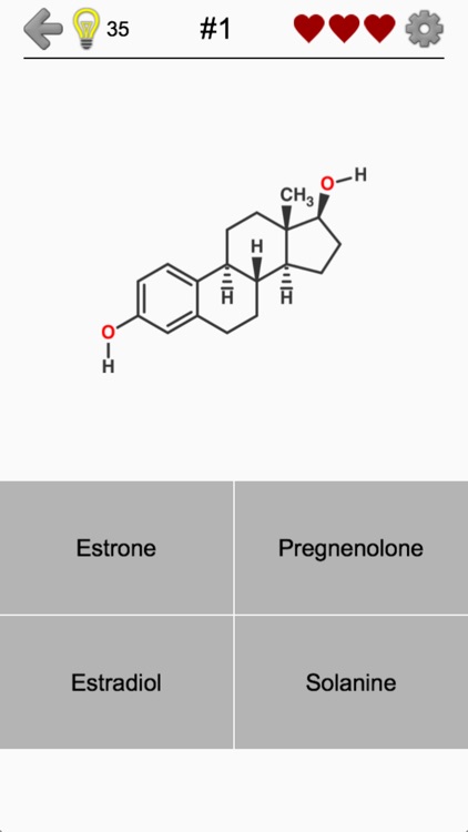 Steroids - Chemical Formulas