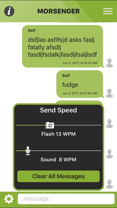 Morsenger screenshot 2