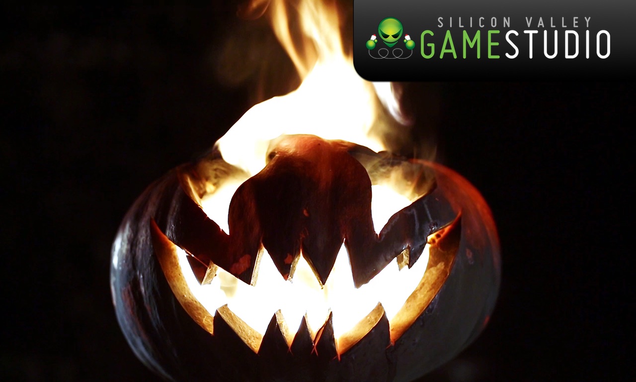 Halloween Fireplace Video Wallpaper