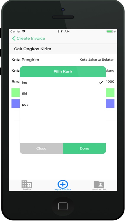 GulaGula Invoice