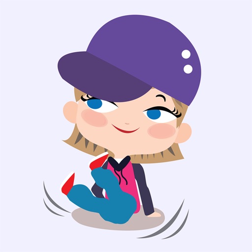 Animated Hip Hop GIRL Stickers for iMessage icon