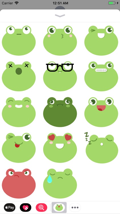 Frog: Smiley Emoji Stickers