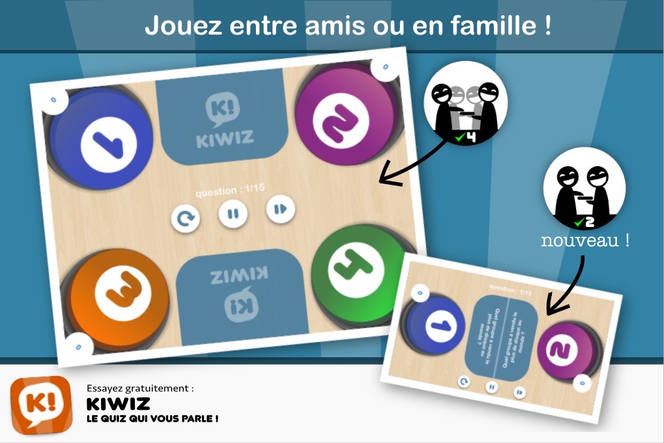 Kiwiz : le quiz qui vous parle ! screenshot 3