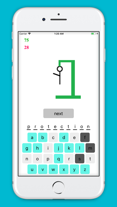 Hangman (word guessing game) screenshot 2