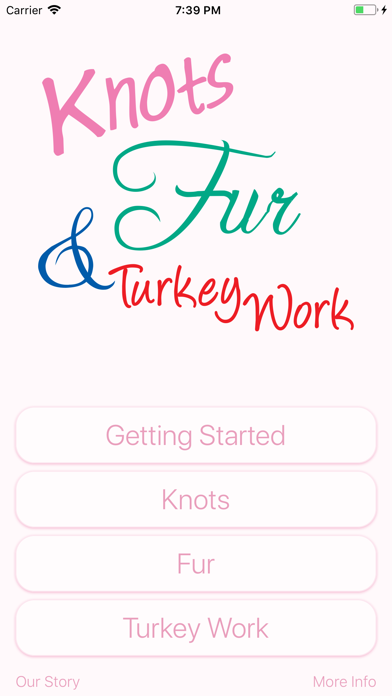 How to cancel & delete Knots, Fur & Turkey Work from iphone & ipad 1