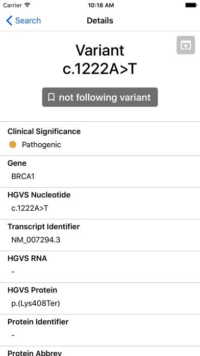 BRCA Exchange screenshot 4