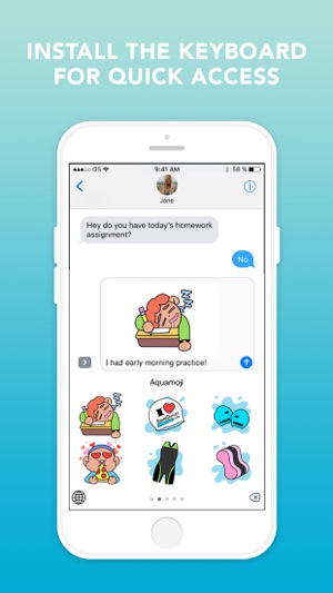 Aquamoji: Swim Emojis+Stickers(圖3)-速報App