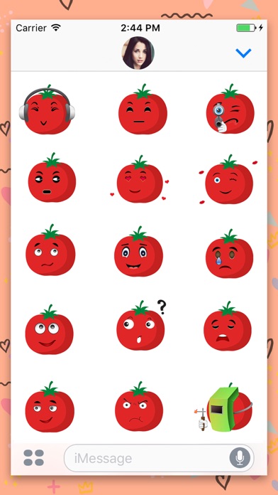 Emotional Tomato GIFs, Sticker screenshot 3