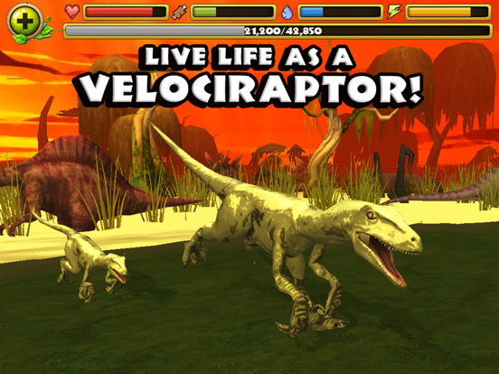 Dino Simulator: Velociraptor на iPad