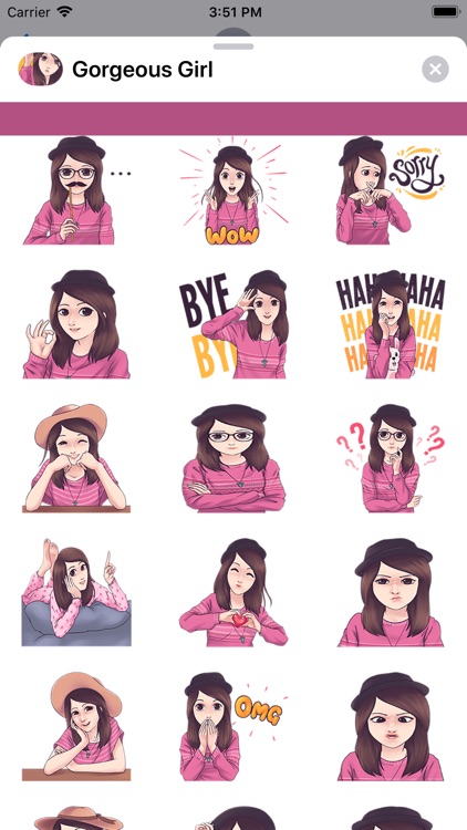 Gorgeous Girl Stickers