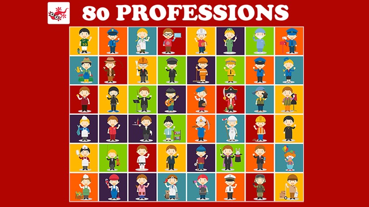 80 Professions - Kids Jigsaw Puzzle