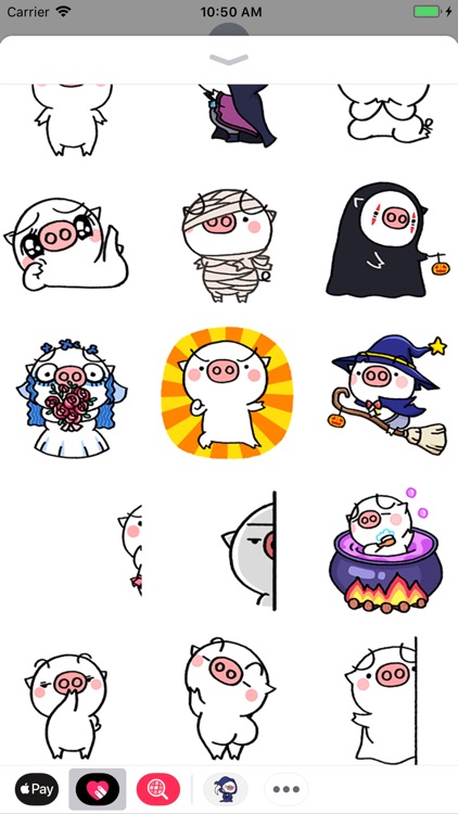 Fatty Pig Animated Stickers