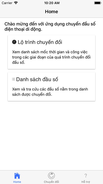 Chuyển đầu số điện thoại