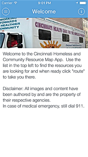 Cincy Homeless Resource Map