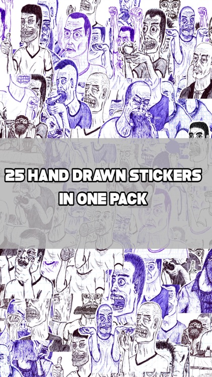 Hand Drawn Stickers For iMessa