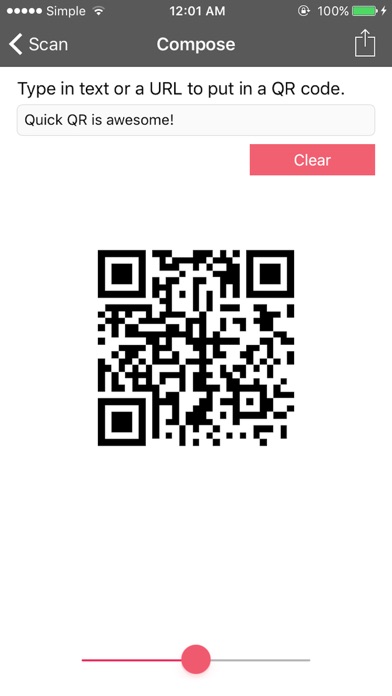 Quicky QR Lite screenshot 3