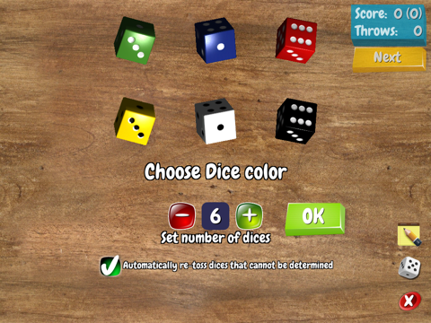 Pocket Dices for Dice Games screenshot 2