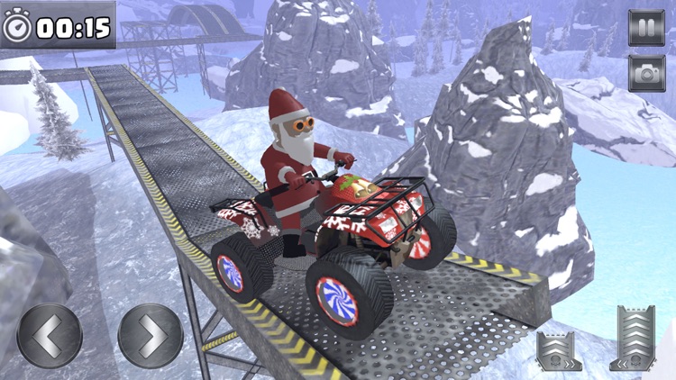 Impossible ATV Santa Stunts screenshot-4