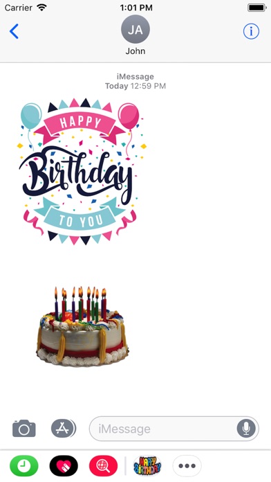 Happy Birthday Stickers 2018 screenshot 3