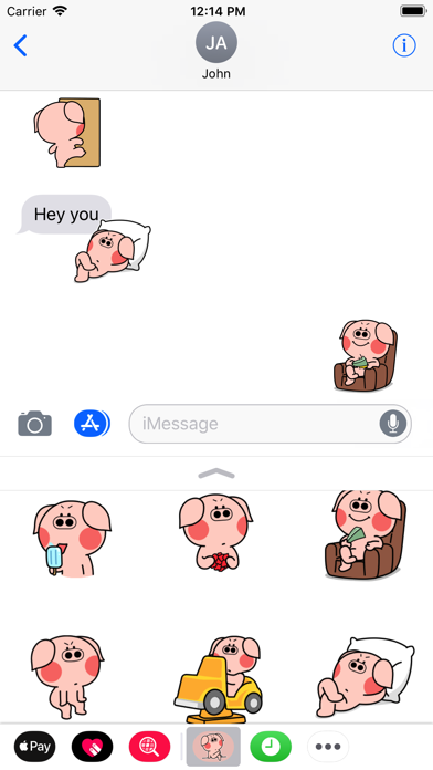 How to cancel & delete Pigs Animated Stickers from iphone & ipad 2