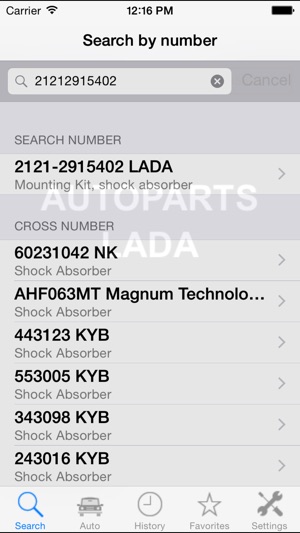 Autoparts for Lada