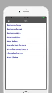 deutsche bank conferences iphone screenshot 2