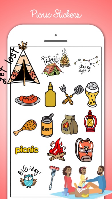 Picnic & Fun Loving Stickers screenshot 4
