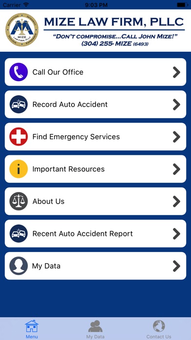 Mize Law Injury Help App screenshot 2