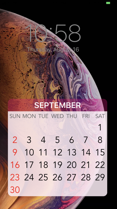 Wallpaper Calendar! screenshot 3