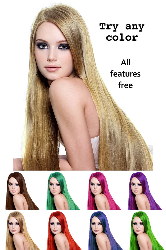 Hair Color Lab Change or Dye screenshot 2