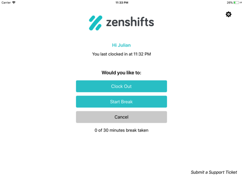 Zenshifts Timeclock screenshot 4