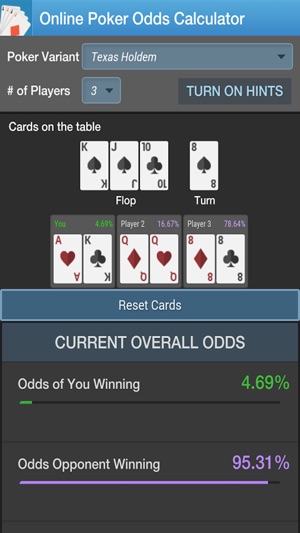 Poker Odds Calculator by CC