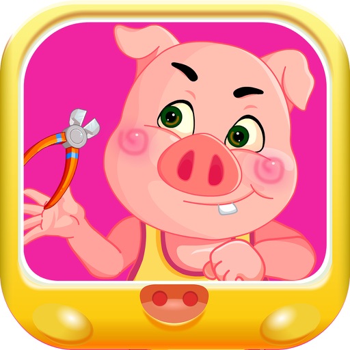 粉红小猪修理房间